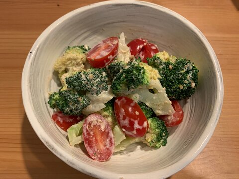 トマトとブロッコリーのサラダ